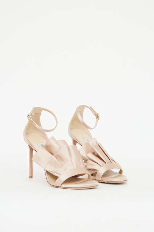 Jimmy Choo Pink Kami Ruffle Pump