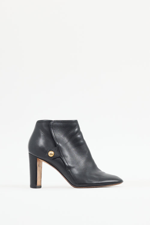 Jimmy Choo Black Leather Heeled Boot