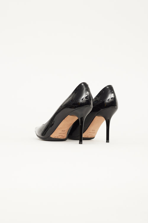 Jimmy Choo Black Patent Leather Pointed Toe Pump