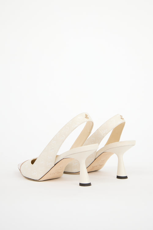 Jimmy Choo Cream Leather Liya Heel