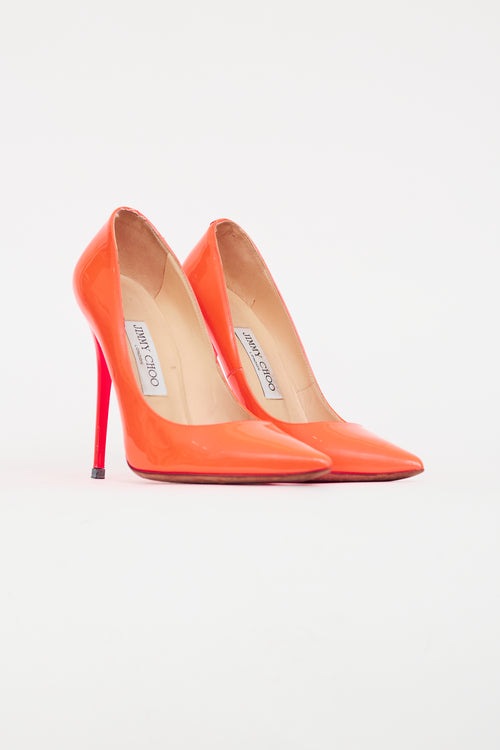 Jimmy Choo Neon Pink Patent Heel