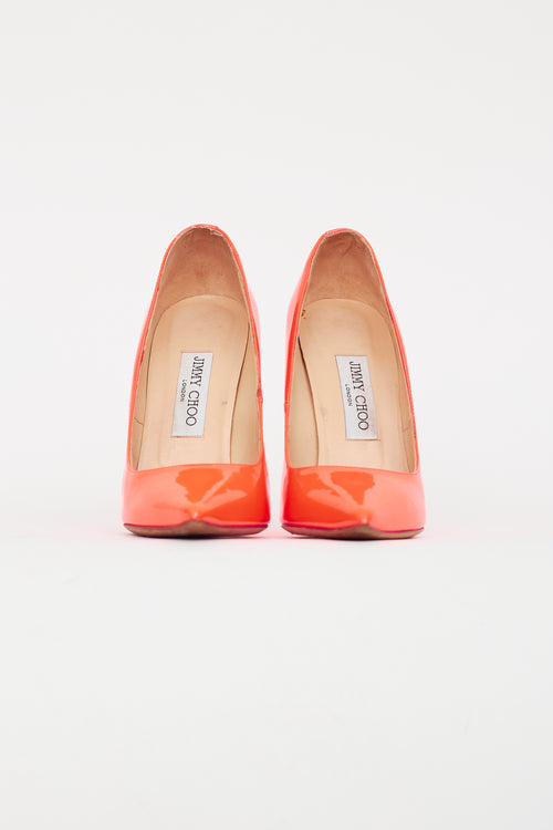 Jimmy Choo Neon Pink Patent Heel