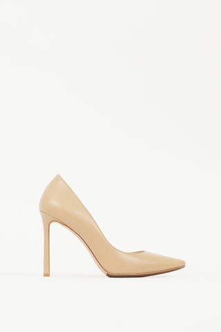 Jimmy Choo Beige Leather Romy Heel