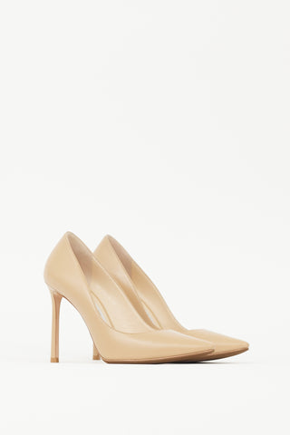 Jimmy Choo Beige Leather Romy Heel