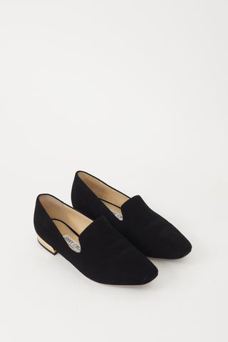 Jimmy Choo Black Suede Jaida Loafer