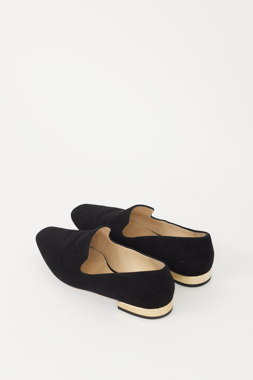 Jimmy Choo Black Suede Jaida Loafer