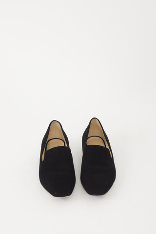 Jimmy Choo Black Suede Jaida Loafer