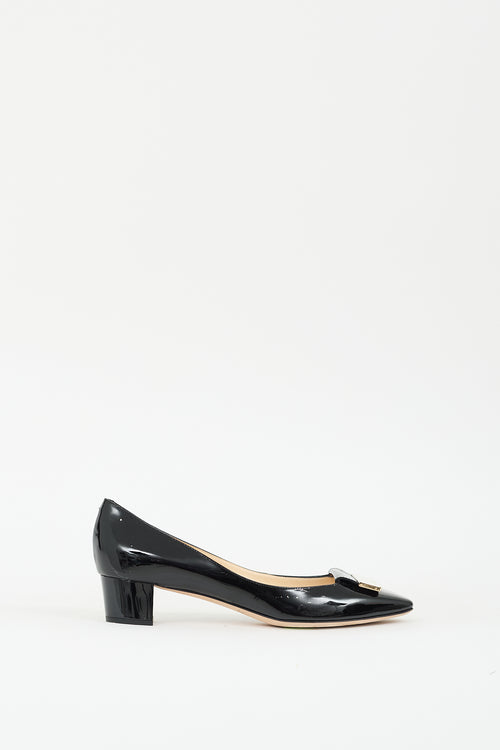 Jimmy Choo Black Patent Leather Harlow Pump