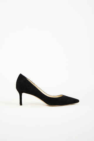 Jimmy Choo Black Suede Romy 60 Pump