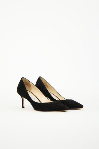 Jimmy Choo Black Suede Romy 60 Pump