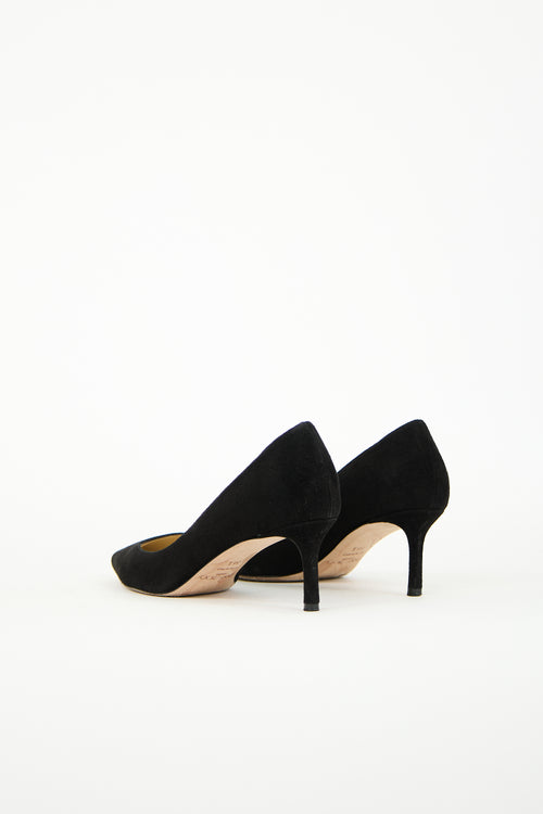 Jimmy Choo Black Suede Romy 60 Pump