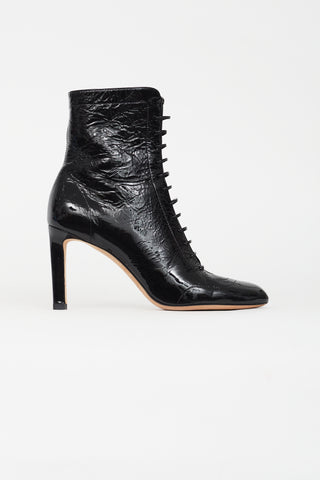 Jimmy Choo Black Patent Daize Heeled Boot