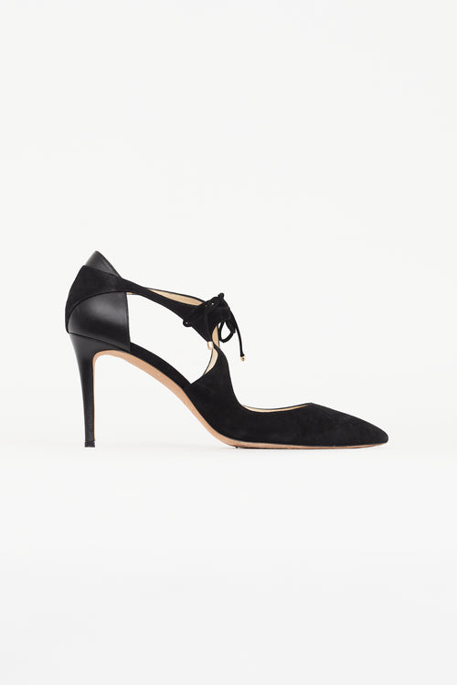 Jimmy Choo Black Suede Vanessa 85 Heel