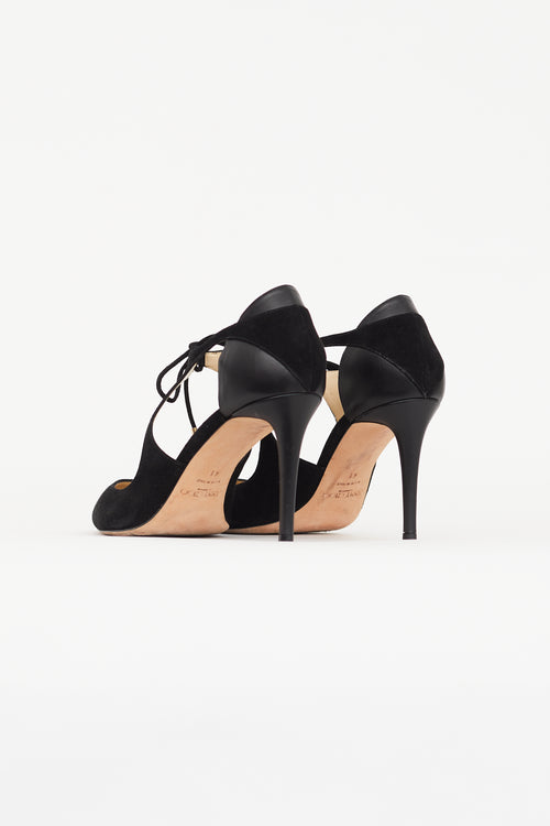 Jimmy Choo Black Suede Vanessa 85 Heel