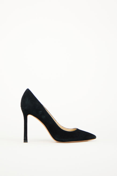 Jimmy Choo Black Suede Romy Pump