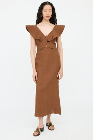 Linen Panel Dress