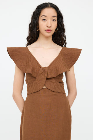 Linen Panel Dress