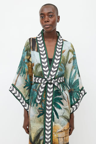 Johanna Ortiz Green Caribe Bambala Belted Robe