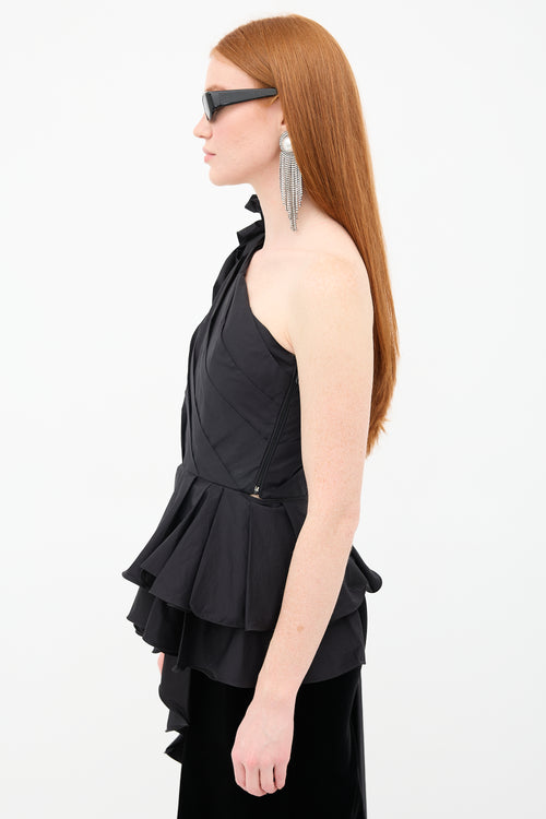 Johanna Ortiz Agave Asymmetrical Ruffle Top