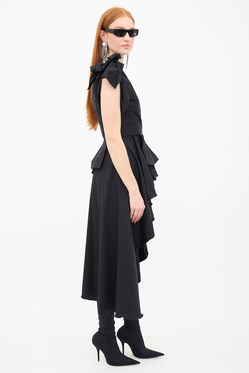 Johanna Ortiz Agave Asymmetrical Ruffle Top