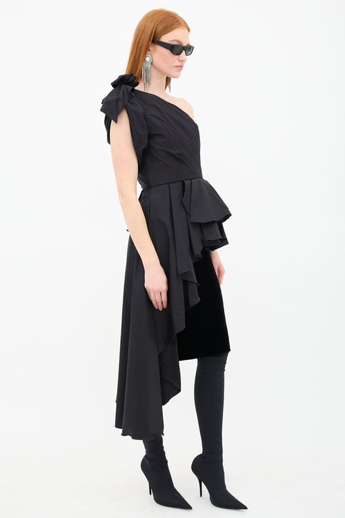 Johanna Ortiz Agave Asymmetrical Ruffle Top