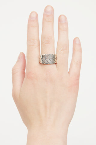 John Hardy Sterling Silver Modern Chain Flat Ring