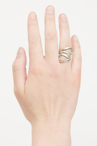 John Hardy Sterling Silver Asli Chain Ring