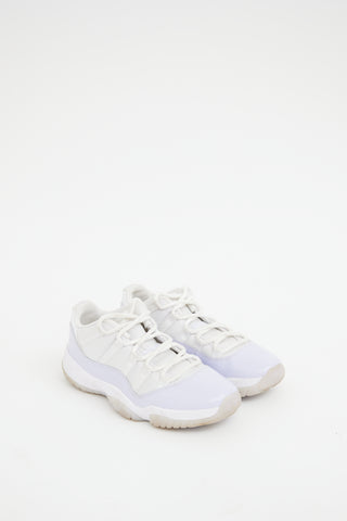 Nike Air Jordan White 
Purple 11 Retro Low Sneaker