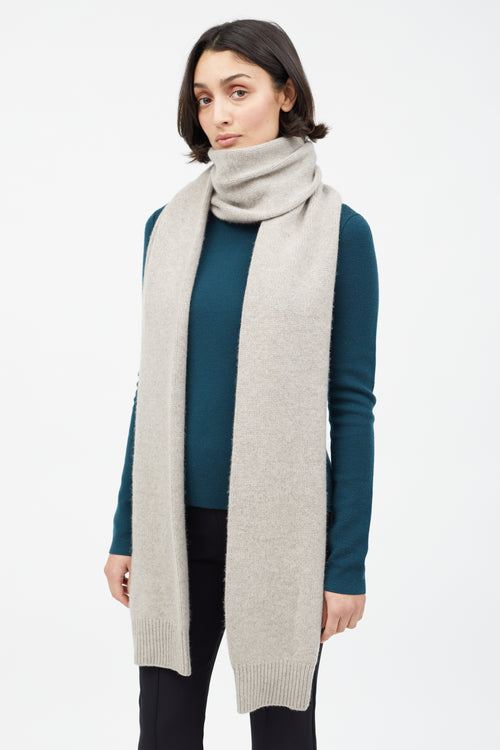 Joseph Grey Cashmere Sleeve Scarf