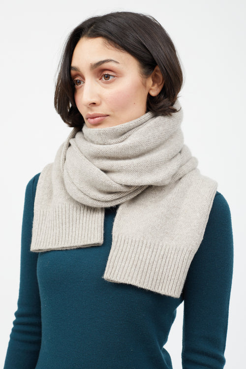 Joseph Grey Cashmere Sleeve Scarf