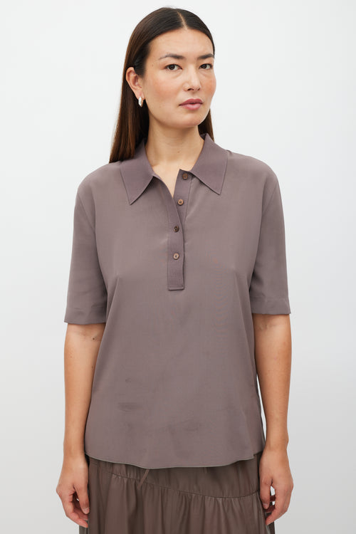 Joseph Brown Silk Polo