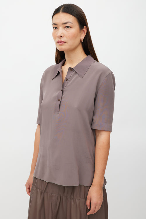 Joseph Brown Silk Polo