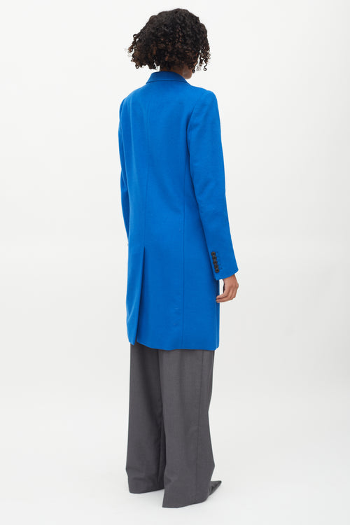 Joseph Electric Blue Wool 
Cashmere Coat