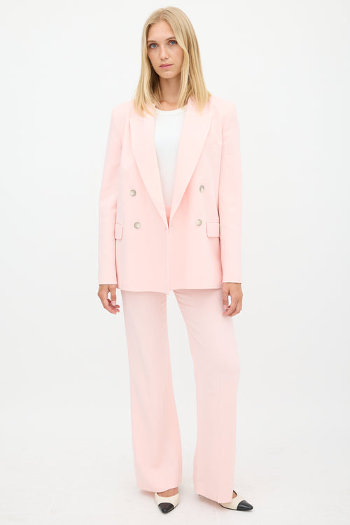 Joseph Pink Double Breasted Two Piece Suit