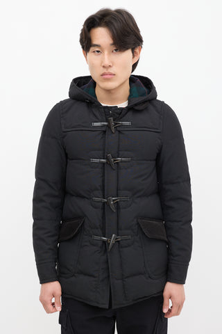 Junya Watanabe Black Down Hooded Jacket