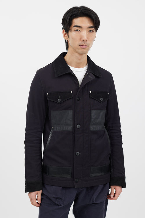 Junya Watanabe Black Panelled Chore Jacket