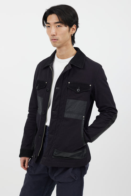 Junya Watanabe Black Panelled Chore Jacket