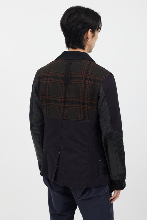 Junya Watanabe Black Panelled Chore Jacket