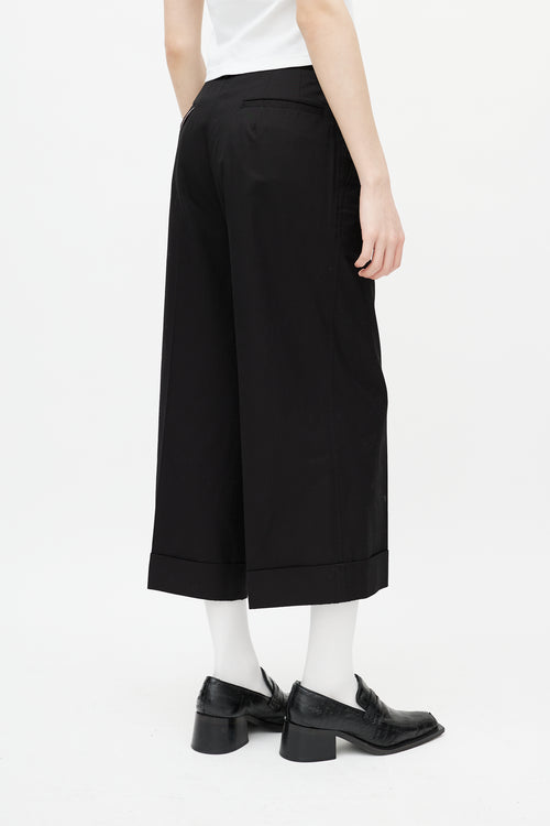 Junya Watanabe Black Pleated Wide Leg Trouser