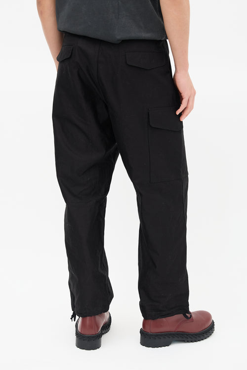 Junya Watanabe Black Straight Leg Cargo Pant