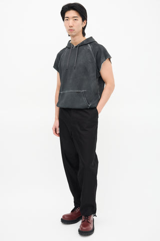 Junya Watanabe Black Straight Leg Cargo Pant