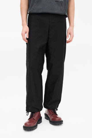 Junya Watanabe Black Straight Leg Cargo Pant