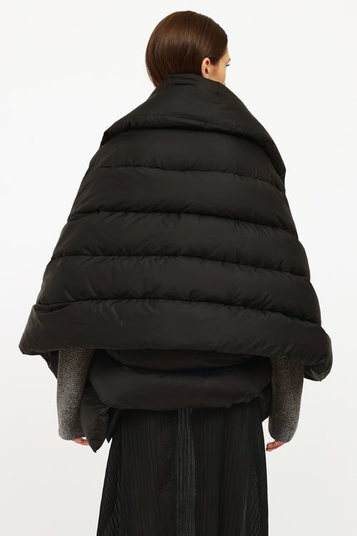 Junya Watanabe Black Sleeveless Down Vest