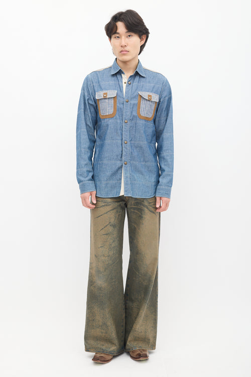 FW 2011 Denim Panelled Shirt