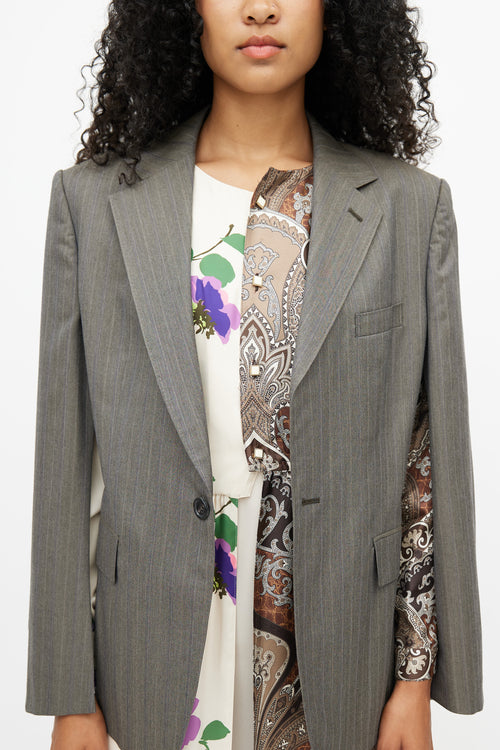 Junya Watanabe F/W 2019 Brown 
Multi Print Blazer Dress