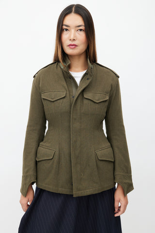 Junya Watanabe Fall 2010 Khaki Green Zip Jacket