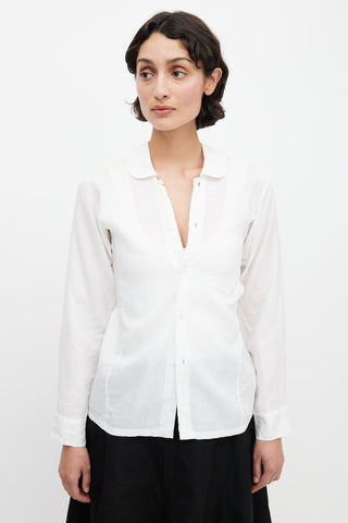 Junya Watanabe White Linen Shirt