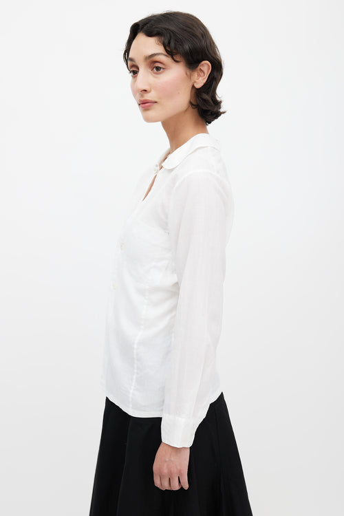 Junya Watanabe White Linen Shirt