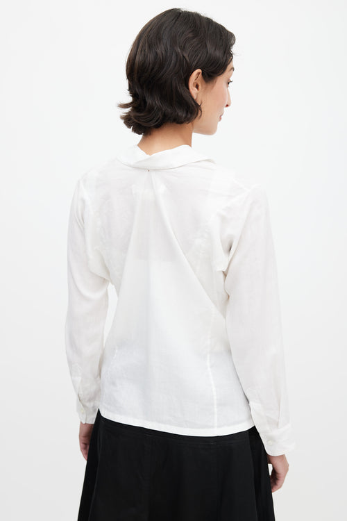 Junya Watanabe White Linen Shirt