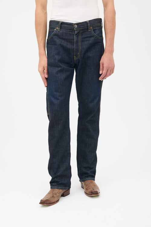 Junya Watanabe X Levi
s Dark Wash Straight Leg Cargo Jeans